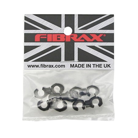 ATTACHE GAINE FREIN-DERAILLEUR FIBRAX NOIR (SACHET DE 5PCS)