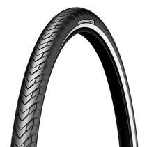 Pneu tradi/urbain 27x1 1/4 Michelin protek flanc reflechissant tt noir tr (32-630)