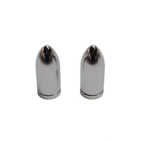 BOUCHON DE VALVE SCOOT-CYCLO REPLAY VS OBUS CHROME  (PAIRE)
