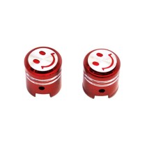 BOUCHON DE VALVE SCOOT-CYCLO REPLAY VS PISTON ROUGE  (PAIRE)