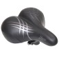 SELLE NEWTON CITY STRACE PHOENIX FEMME NOIR 255x225mm AVEC CHARIOT RAIL ACIER NOIR AVEC AMORTISSEUR