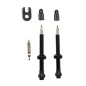 VALVE DE PNEU VTT SELECTION P2R TUBELESS COLORI NOIR 60mm PRESTA (LA PAIRE)