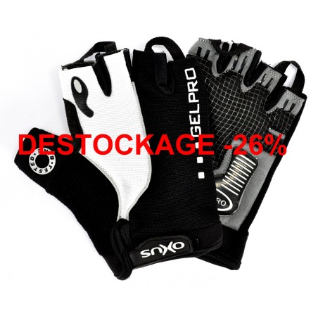 PE GANTS VTT GEL NR/BLANC - C9532075-S      - 3032651841180