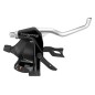 LEVIER-MANETTE VTT SUNRACE STM400  7x3V. NOIR-ARGENT POUR FREIN V-BRAKE COMPATIBLE SHIMANO (PAIRE)