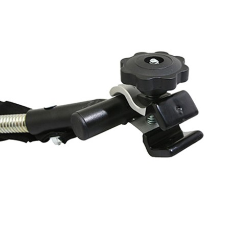 Attache remorque velo pour remorque enfant fixation sur base avec molette (partie flexible fixation sur la remorque)