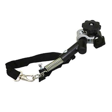 Attache remorque velo pour remorque enfant fixation sur base avec molette (partie flexible fixation sur la remorque)