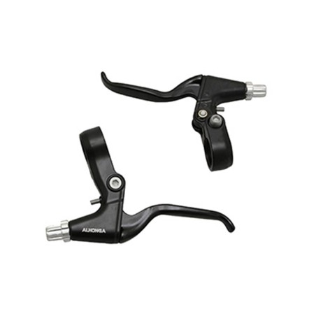 LEVIER DE FREIN VTT-VTC 3 DOIGTS NEWTON ALU NOIR POUR V-BRAKE (PAIRE)