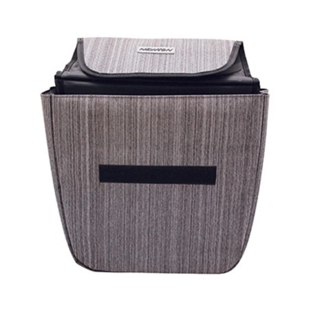 SACOCHE ARRIERE VELO DOUBLE NEWTON MINE AVEC PROTEGE PLUIE 24L GRIS (FIXATION SUR PORTE BAGAGE L32.5xl12xh31cm) (PAIRE)