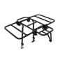 PORTE BAGAGE VELO AVANT PLATEFORME P2R PLIABLE SUR LES COTES (SANS OUTIL) ALU NOIR MAT 29''-26" (POIDS MAXI 10KGS)