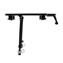 PORTE BAGAGE VELO AVANT PLATEFORME P2R PLIABLE SUR LES COTES (SANS OUTIL) ALU NOIR MAT 29''-26" (POIDS MAXI 10KGS)