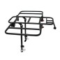 PORTE BAGAGE VELO AVANT PLATEFORME P2R PLIABLE SUR LES COTES (SANS OUTIL) ALU NOIR MAT 29''-26" (POIDS MAXI 10KGS)