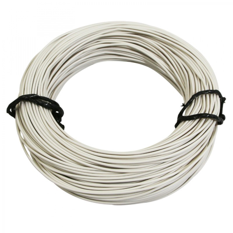 FIL ELECTRIQUE  0,50mm2  7-10  MULTIBRIN  BLANC (50M)