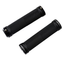 POIGNEE VELO PROGRIP 999 LOCK ON SIMPLE AVEC ANNEAUX COULEUR NOIR 125MM (PR)
