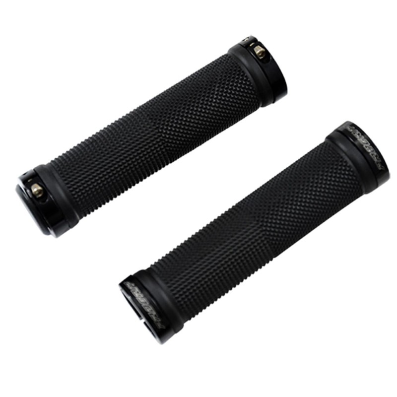 POIGNEE VELO PROGRIP 999 LOCK ON SIMPLE AVEC ANNEAUX COULEUR NOIR 125MM (PR)