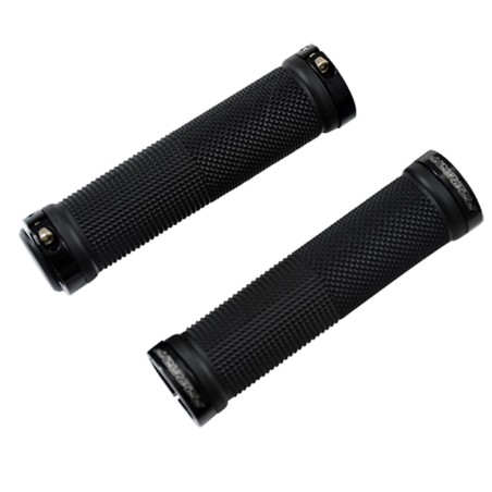 POIGNEE VELO PROGRIP 999 LOCK ON SIMPLE AVEC ANNEAUX COULEUR NOIR 125MM (PR)