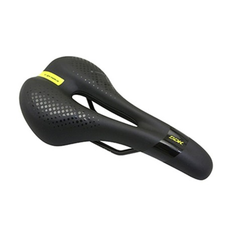 SELLE NEWTON ROUTE ERGONOMIC NOIR A MEMOIRE DE FORME AVEC TROU CENTRAL 272x140mm