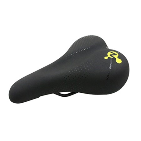 SELLE NEWTON CITY METRO MIXTE ELASTOMERE NOIR A MEMOIRE DE FORME 260x180mm