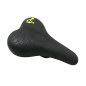 SELLE NEWTON CITY METRO MIXTE ELASTOMERE NOIR A MEMOIRE DE FORME 260x180mm