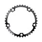 PLATEAU ROUTE 5BRA D.130 TA ALIZE 38DTS INTERIEUR NOIR ALU 7075 TYPE SHIMANO 8-9-10V.