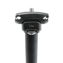 TIGE DE SELLE VTT ALU NOIR MAT DIAM 27.2  L350mm