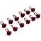 VIS DE FIXATION DISQUE DE FREIN DIAM 4x10mm TORX T25 ROUGE (12 PIECES)