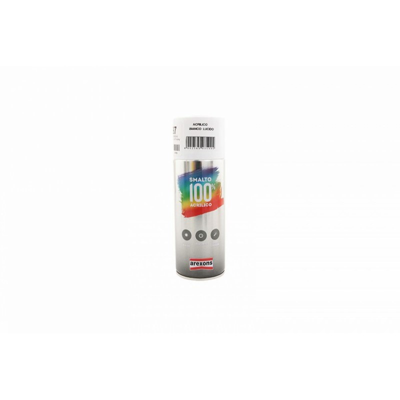 BOMBE DE PEINTURE AREXONS ACRYLIQUE 100 BLANC BRILLANT AEROSOL 400 ml (3599)
