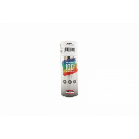 BOMBE DE PEINTURE AREXONS ACRYLIQUE 100 BLANC BRILLANT AEROSOL 400 ml (3599)