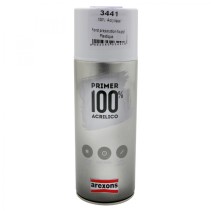 APPRET PEINTURE AREXONS PRIMER 100% ACRYLIQUE SPECIAL PLASTIQUE TRANSPARENT (AEROSOL-BOMBE 400 ml) (3441)