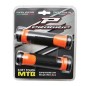 POIGNEE VTT PROGRIP 997 DOUBLE DENSITE OPEN END AVEC LOCK ON NOIR-ORANGE 130mm (LIVRE AVEC EMBOUTS) (PAIRE)