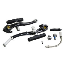 ETRIER FREIN VTT-CITY V-BRAKE ALU SUNRACE NOIR AVANT 110MM COUDE 90°