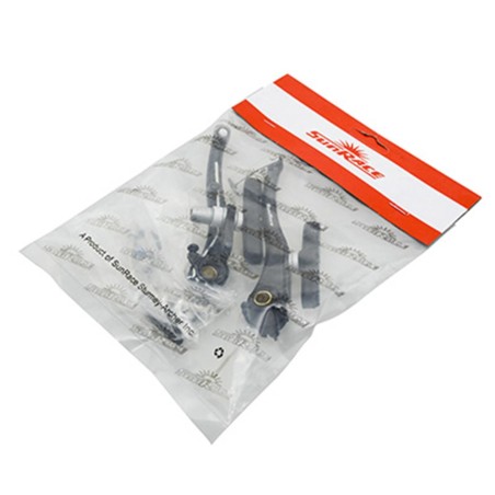 ETRIER FREIN VTT-CITY V-BRAKE ALU SUNRACE NOIR AVANT 110MM COUDE 90°