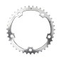 PLATEAU ROUTE 5BRA D.130 TA ALIZE TRIPLE 42DTS MILIEU ARGENT ALU 7075 TYPE SHIMANO 8-9-10V.