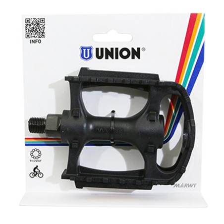 PEDALE VTT RESINE MARWI SP872 NOIR 1-2" (PAIRE SUR CARTE)