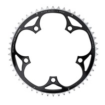 PLATEAU ROUTE 5BRA D.130 TA ALIZE 51DTS EXTERIEUR NOIR ALU 7075 TYPE SHIMANO 8-9-10V.