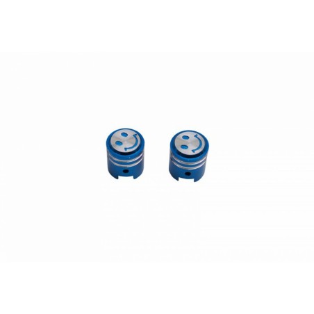 BOUCHON DE VALVE SCOOT-CYCLO REPLAY VS PISTON BLEU  (PAIRE)