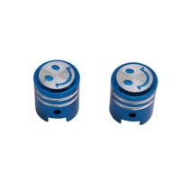 BOUCHON DE VALVE SCOOT-CYCLO REPLAY VS PISTON BLEU  (PAIRE)