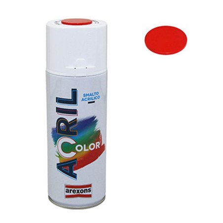BOMBE DE PEINTURE AREXONS ACRYLIQUE ROUGE TRAFIC RAL 3020 (DUCATI-HONDA-BETA) (AEROSOL 400 ml) (3938)