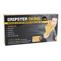 GANTS ATELIER NITRILE ECAILLES DE POISSON RESISTANT AUX PRODUITS CHIMIQUES, AUX HUILES, A L'ESSENCE ORANGE  T11 (XXL)  (BOITE