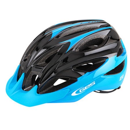 CASQUE VELO ADULTE GES VTT-GRAVEL REVO NOIR-BLEU SKY IN-MOLD TAILLE 58-61 AVEC VISIERE ET FIT-SYSTEM (VENDU EN BOITE)