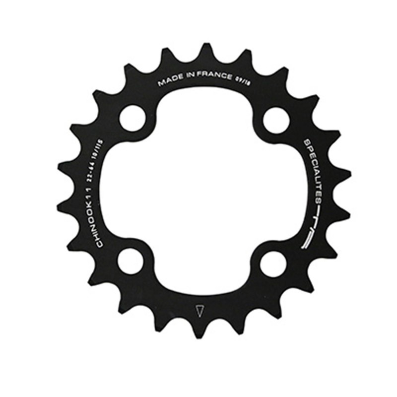 PLATEAU VTT 4BRA D.104 TA CHINOOK DOUBLE-TRIPLE 32DTS EXTERIEUR NOIR ALU POUR SHIMANO - SRAM - RACE FACE - FSA 10-11V.