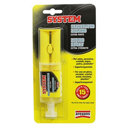 EPOXY-COLLE AREXONS SYSTEM ULTRA-RESISTANT LIQUIDE TRANSPARENT (SERINGUE 25ml)