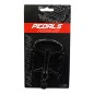 PEDALE VTT ROULEMENT ETANCHE PREMIUM NEWTON CORPS ALU NOIR CAGE ALU ARGENT-NOIRE 9-16" (PAIRE)