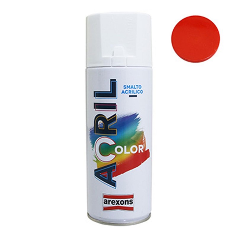 BOMBE DE PEINTURE AREXONS ACRYLIQUE ORANGE RAL 2002 (PEUGEOT 103-CADRE KTM-HONDA 83) (AEROSOL 400 ml) (3940)