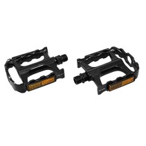 PEDALE CITY-VTT ROULEMENT PREMIUM NEWTON ALU NOIRE 9-16" (PAIRE)