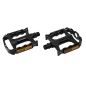 PEDALE CITY-VTT ROULEMENT PREMIUM NEWTON ALU NOIRE 9-16" (PAIRE)