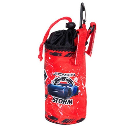 PORTE BIDON SOUPLE ENFANT DISNEY CARS ROUGE AVEC FIXATION CINTRE PAR VELCRO
