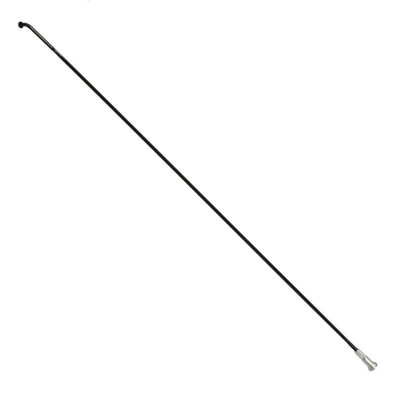 RAYON INOX NOIR PLAT 2mm L 282mm SAPIM TETE COUDEE AVEC ECROUS (VENDU A L'UNITE)