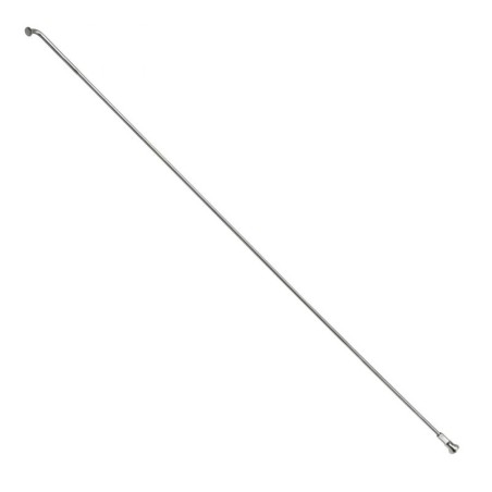 RAYON INOX ARGENT E-BIKE 2,0mm AVEC TETE EN 2,3mm  L 258mm SAPIM TETE COUDEE AVEC ECROUS (VENDU A L'UNITE)