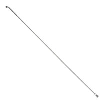 RAYON INOX ARGENT E-BIKE 2,0mm AVEC TETE EN 2,3mm  L 262mm SAPIM TETE COUDEE AVEC ECROUS (VENDU A L'UNITE)