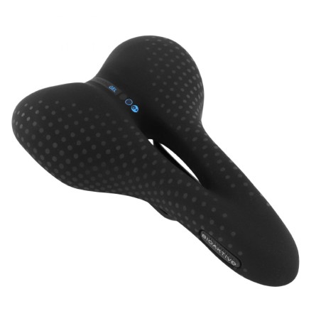 SELLE SAN MARCO BIOAKTIVE TREKKING OPEN MEMOIRE DE FORME MIXTE NOIR RAIL ACIER 415g 170x255mm (SUR CARTE)